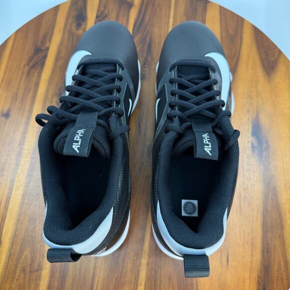 Nike Alpha Menace 4 Shark Football Cleats Men Size 11 Wide Black White NEW main image 6
